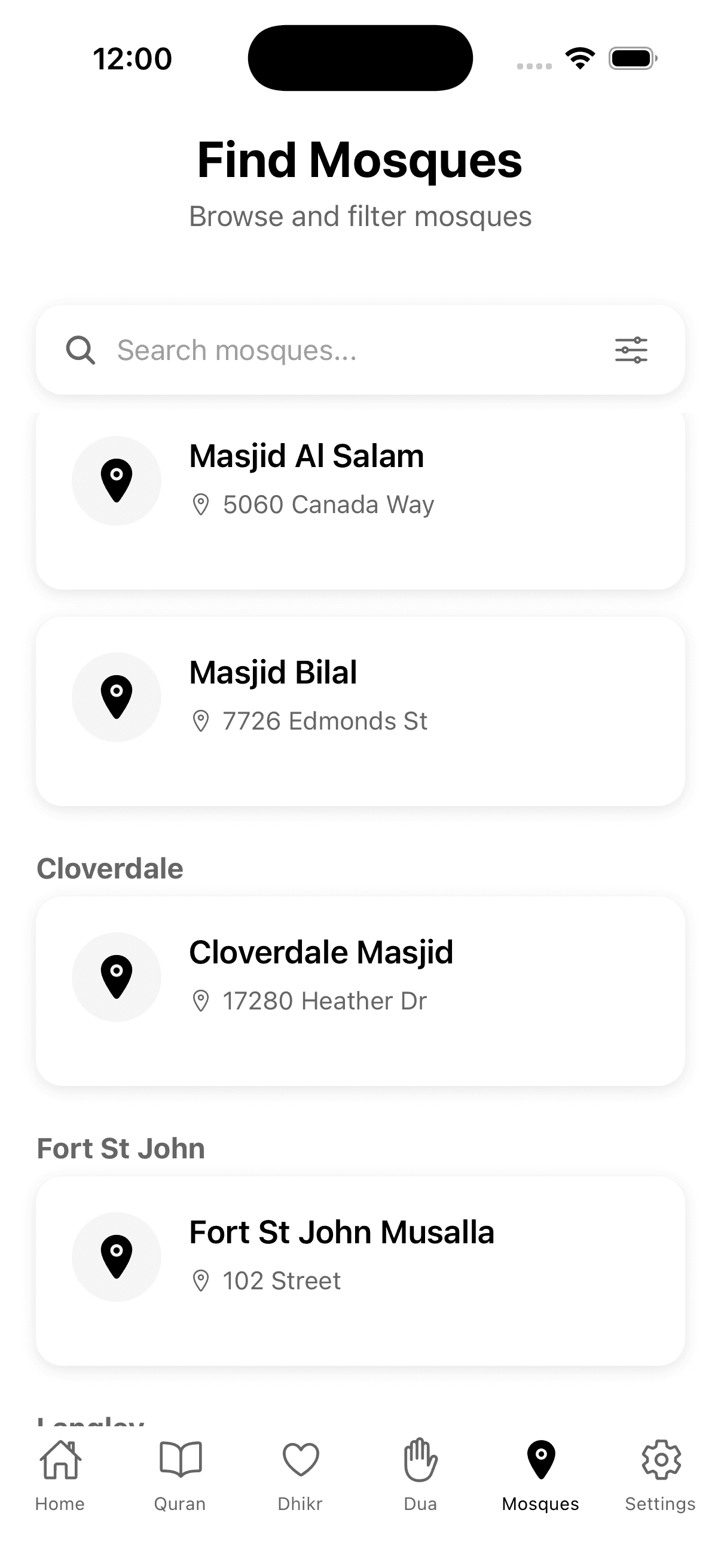 Muslim Sync app screenshot 1