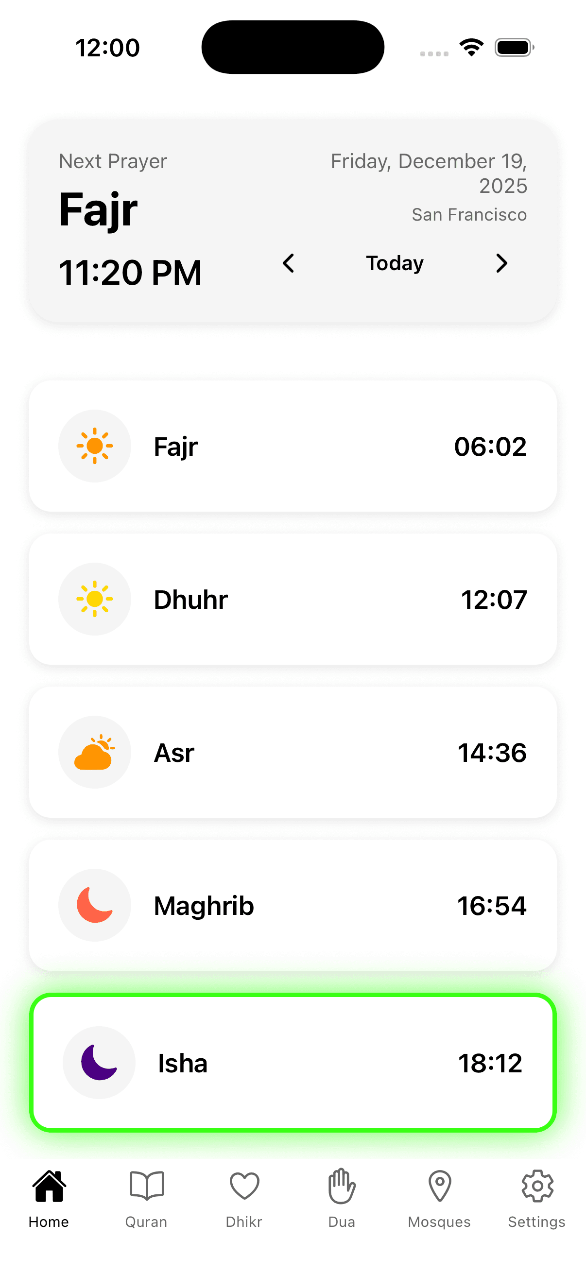 Muslim Sync app screenshot 2